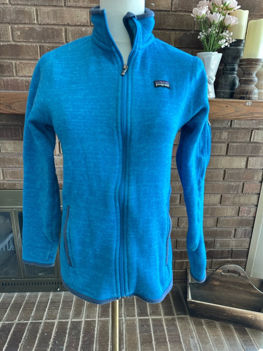 Patagonia Teal Blue Better Sweater Full Zip Fleece Jacket